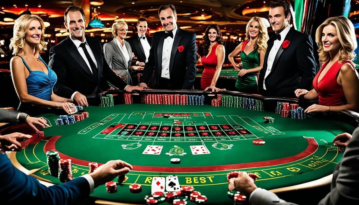 Live Andar Bahar dealer table with card layout